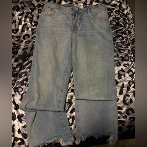 Free people Light Blue Straight Leg Jeans
